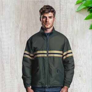 SONOMA SPORT -- Men's Winter Jacket, Olive Green with Front Zip, Zip Pockets